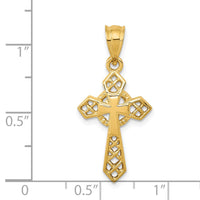 14k Celtic Cross Pendant-D863