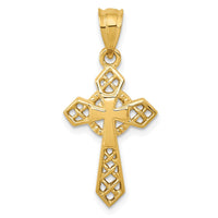 14k Celtic Cross Pendant-D863