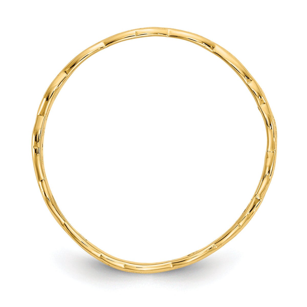 14k Polished Celtic Knot Band-D915