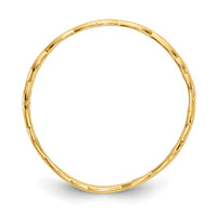 14k Polished Celtic Knot Band-D915