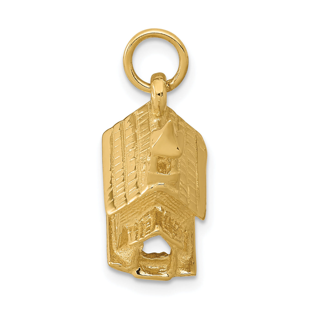 14k 3-D Church Charm-D987