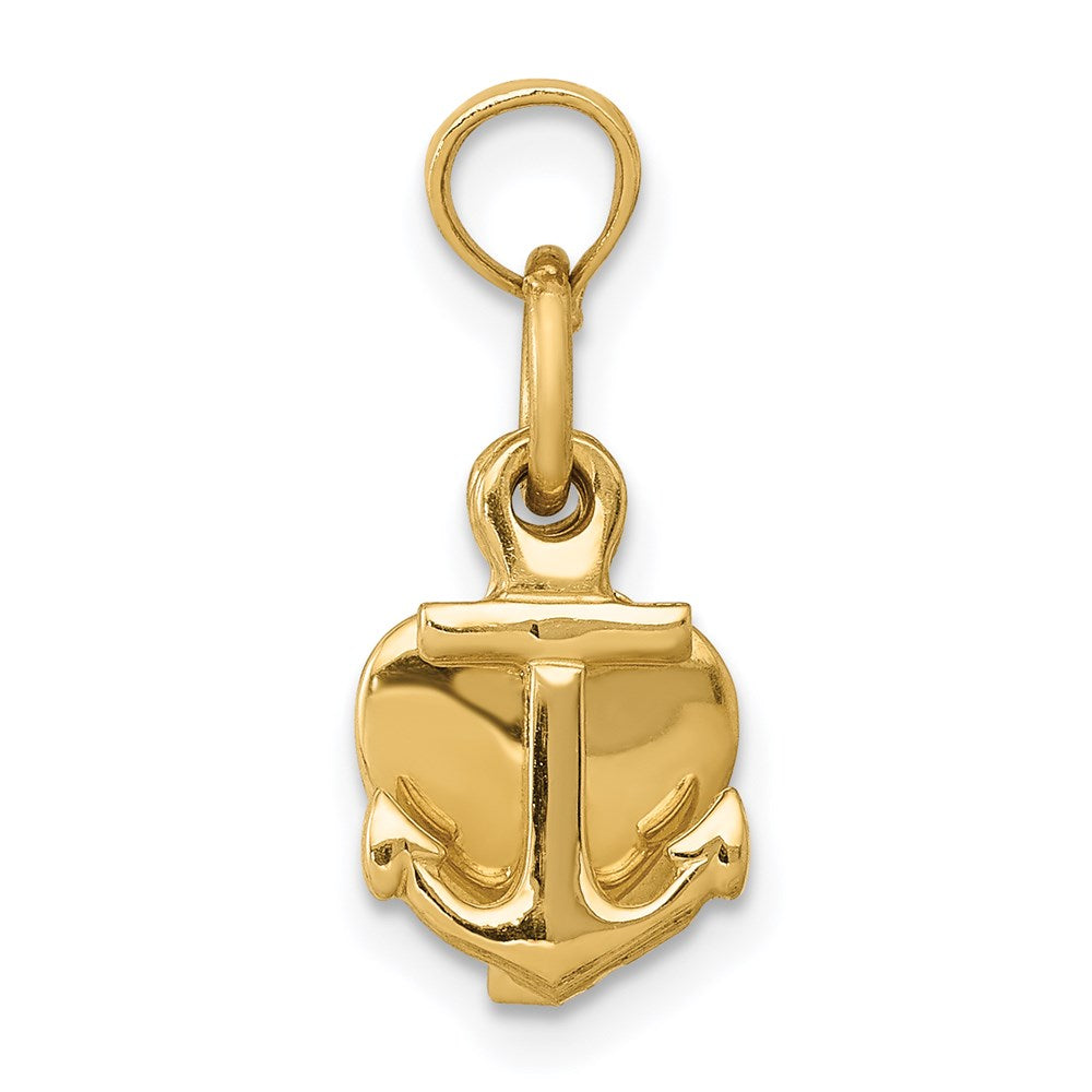 14K 3D Faith, Hope and Charity Charm-D988