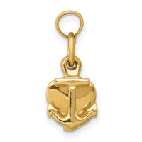 14K 3D Faith, Hope and Charity Charm-D988