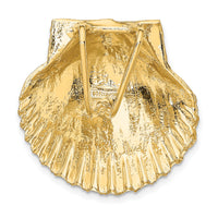 14K Fits Up To 8mm and 10mm Medium Scallop Shell Slide-D995