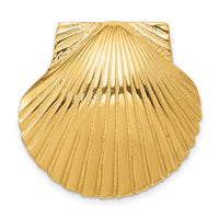 14K Fits Up To 8mm and 10mm Medium Scallop Shell Slide-D995