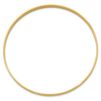 14k 4mm Solid Polished Half-Round Slip-On Bangle-DB311
