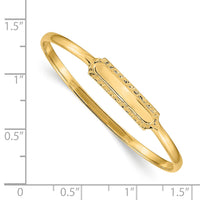 14k Slip-on ID Baby Bangle Bracelet-DB389