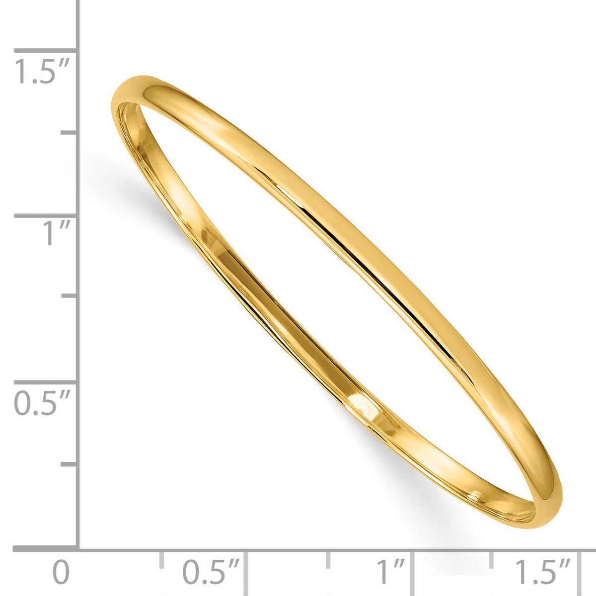 14k Slip-on Baby Bangle Bracelet-DB391