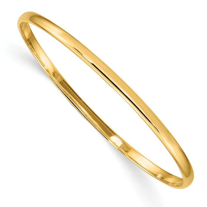 14k Slip-on Baby Bangle Bracelet-DB391