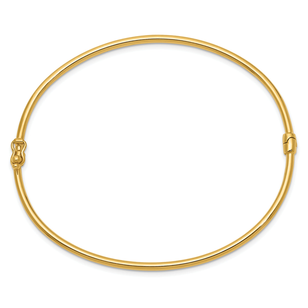 14K Hinged Bangle Bracelet-DB495