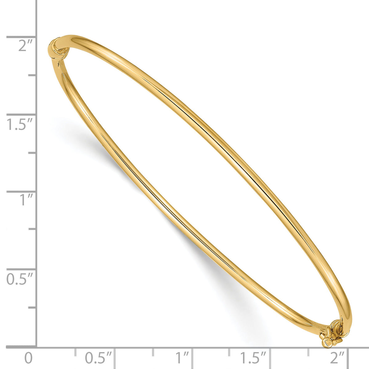 14K Hinged Bangle Bracelet-DB495