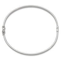14k White Gold 4mm Hinged Bangle-DB499