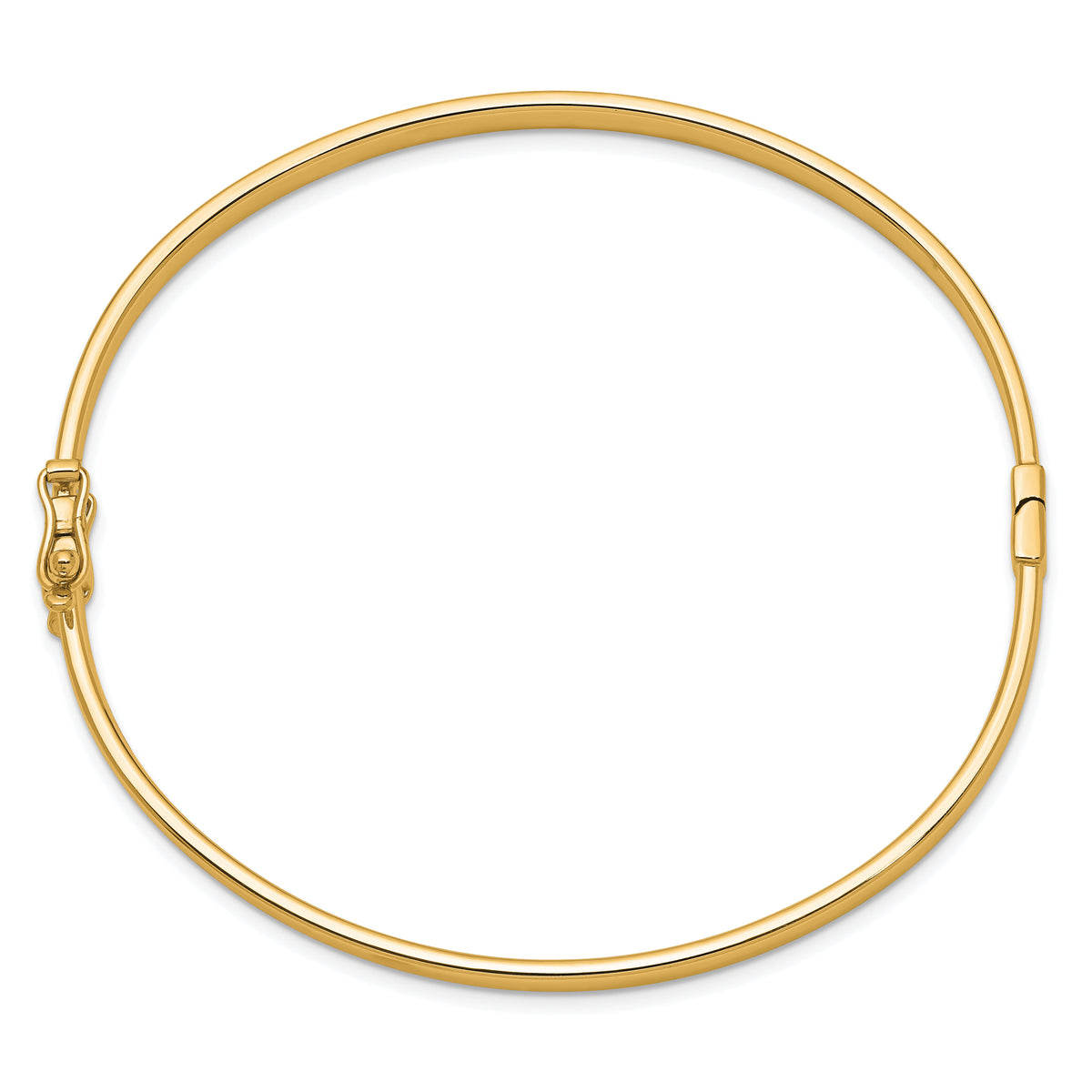 14k 4mm Hinged Bangle-DB499Y