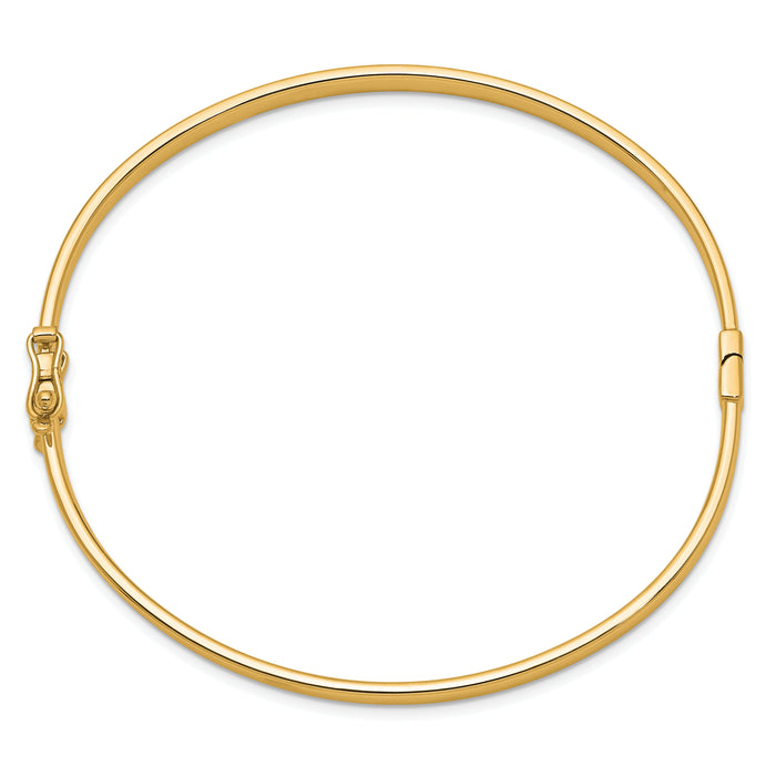14k 4mm Hinged Bangle-DB499Y