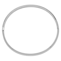 14k White Gold High Polished 5.0mm Hinged Bangle-DB504