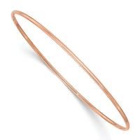 14k 1.5mm Rose Gold Polished Slip-on Bangle Bracelet-DB539