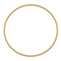 14k 1.5mm Textured Slip-on Bangle Bracelet-DB541