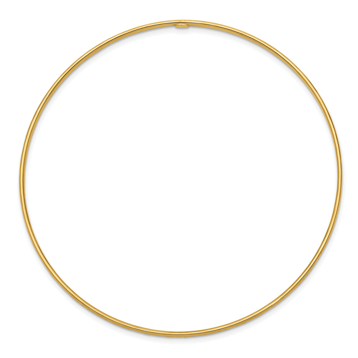 14k 1.5mm Diamond-Cut Slip-on Bangle Bracelet-DB544