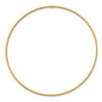 14k 1.5mm Diamond-Cut Slip-on Bangle Bracelet-DB544