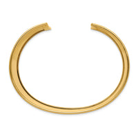 14k 47mm Polished Cuff Bangle-DB558