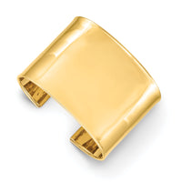 14k 47mm Polished Cuff Bangle-DB558