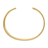 14k 18.5mm Polished Cuff Bangle-DB560