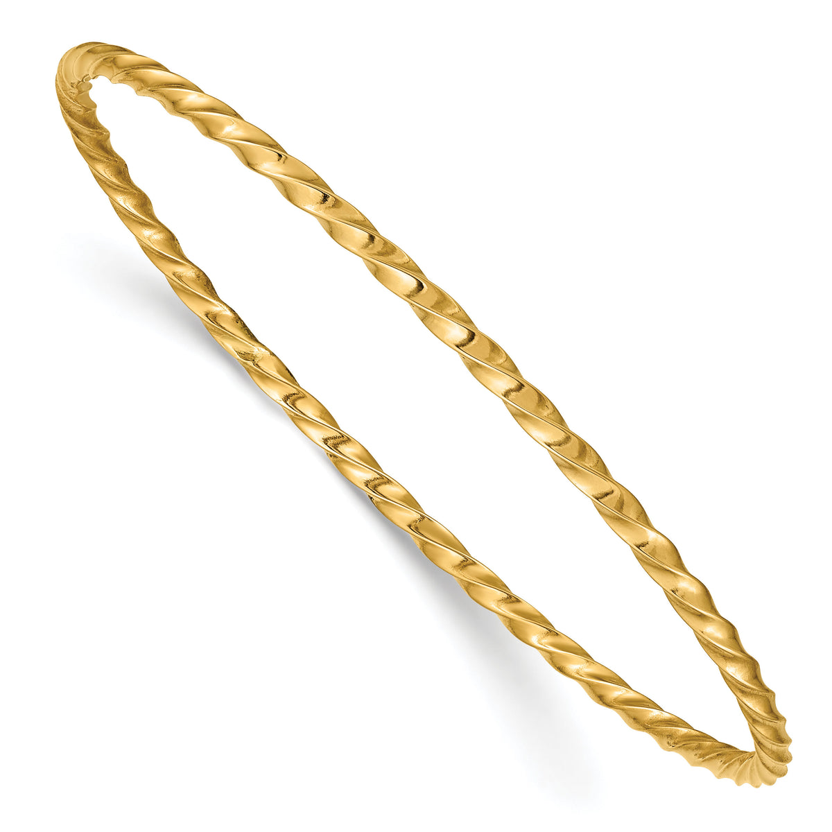 14k 2.50mm Twisted Slip-on Bangle-DB569