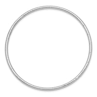 14k White Gold 2.5mm Grooved Slip-on Bangle-DB570