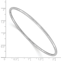 14k White Gold 2.5mm Grooved Slip-on Bangle-DB570