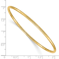 14k 2.5mm Grooved Slip-on Bangle-DB571