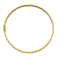 14K Yellow Gold Polished D/C Flexible Bangle-DB598