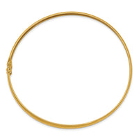 14K Yellow Gold Polished D/C Flexible Bangle-DB599