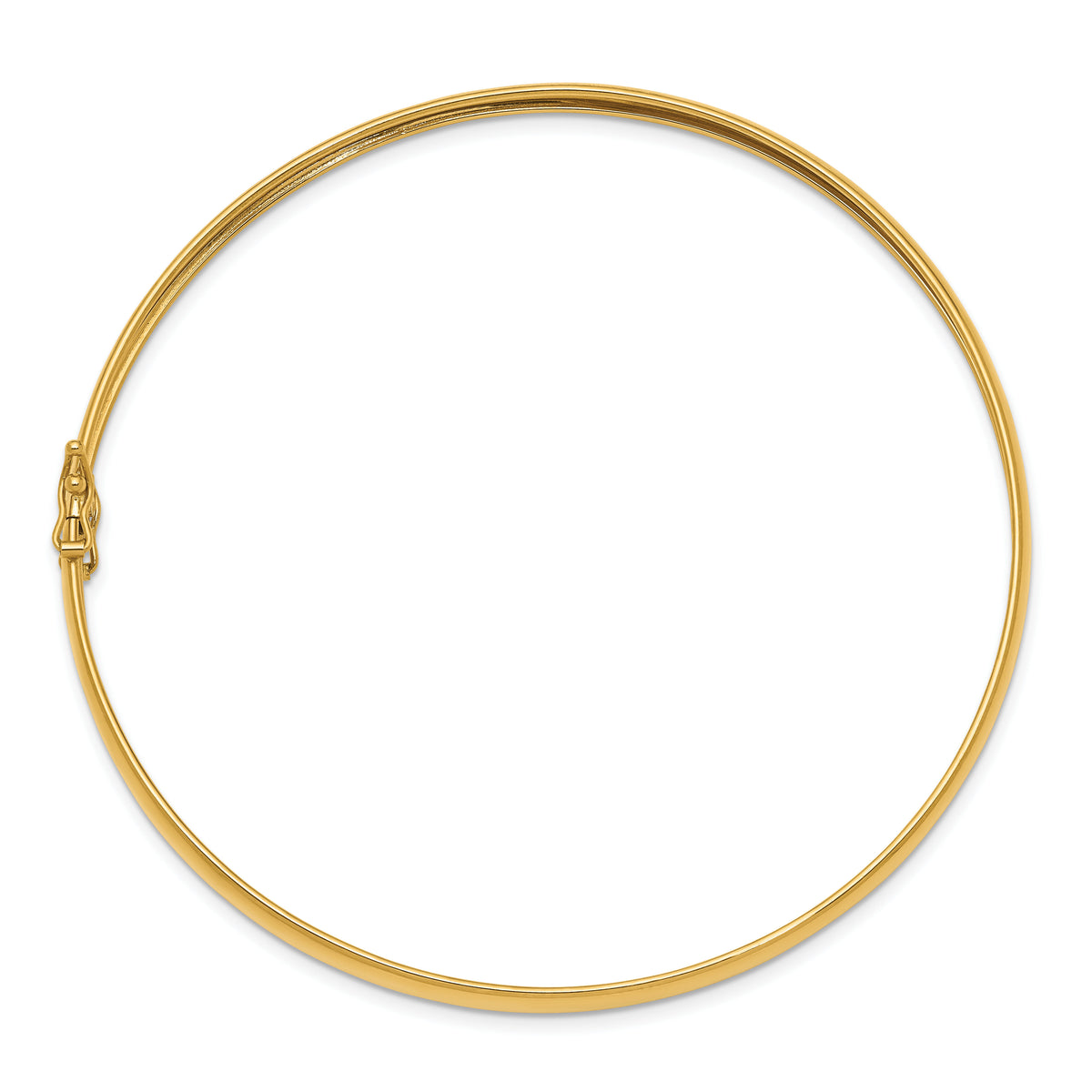14K Yellow Gold Polished Flexible Bangle-DB600