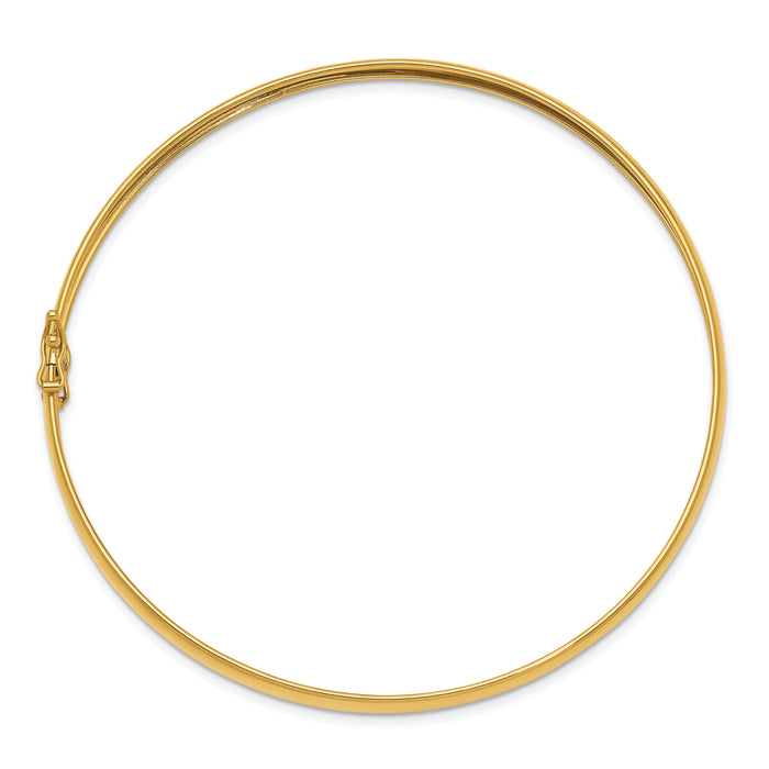 14K Yellow Gold Polished Flexible Bangle-DB600