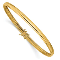 14K Yellow Gold Polished Flexible Bangle-DB600