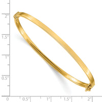 14k Polished Hinged Bangle Bracelet-DB615