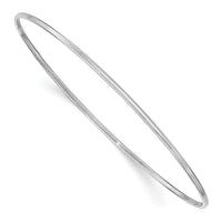 14k White Gold 1.5mm Polished Slip-on Bangle Bracelet-DB631