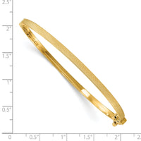 14K Textured Hinged Bangle-DB649