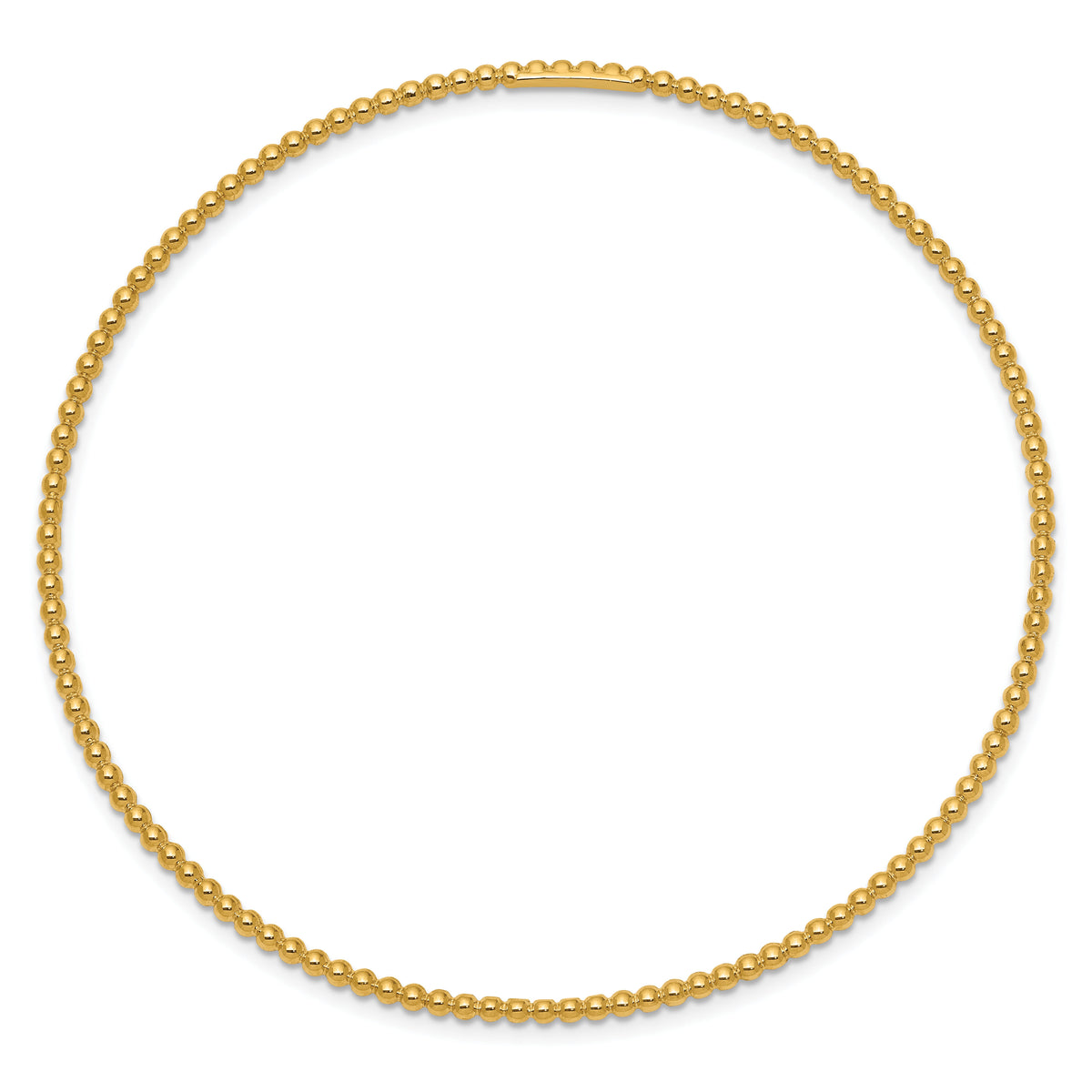 14K Beaded Slip-on Bangle-DB650