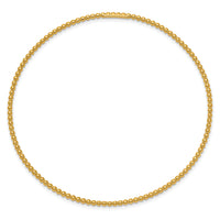 14K Beaded Slip-on Bangle-DB650