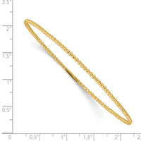 14K Beaded Slip-on Bangle-DB650