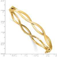 14K Yellow Gold Hinged Bangle-DB670