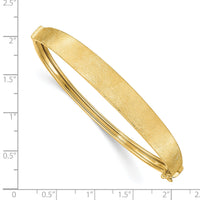 14k Satin Finish Graduated Hinged Bangle-DB673