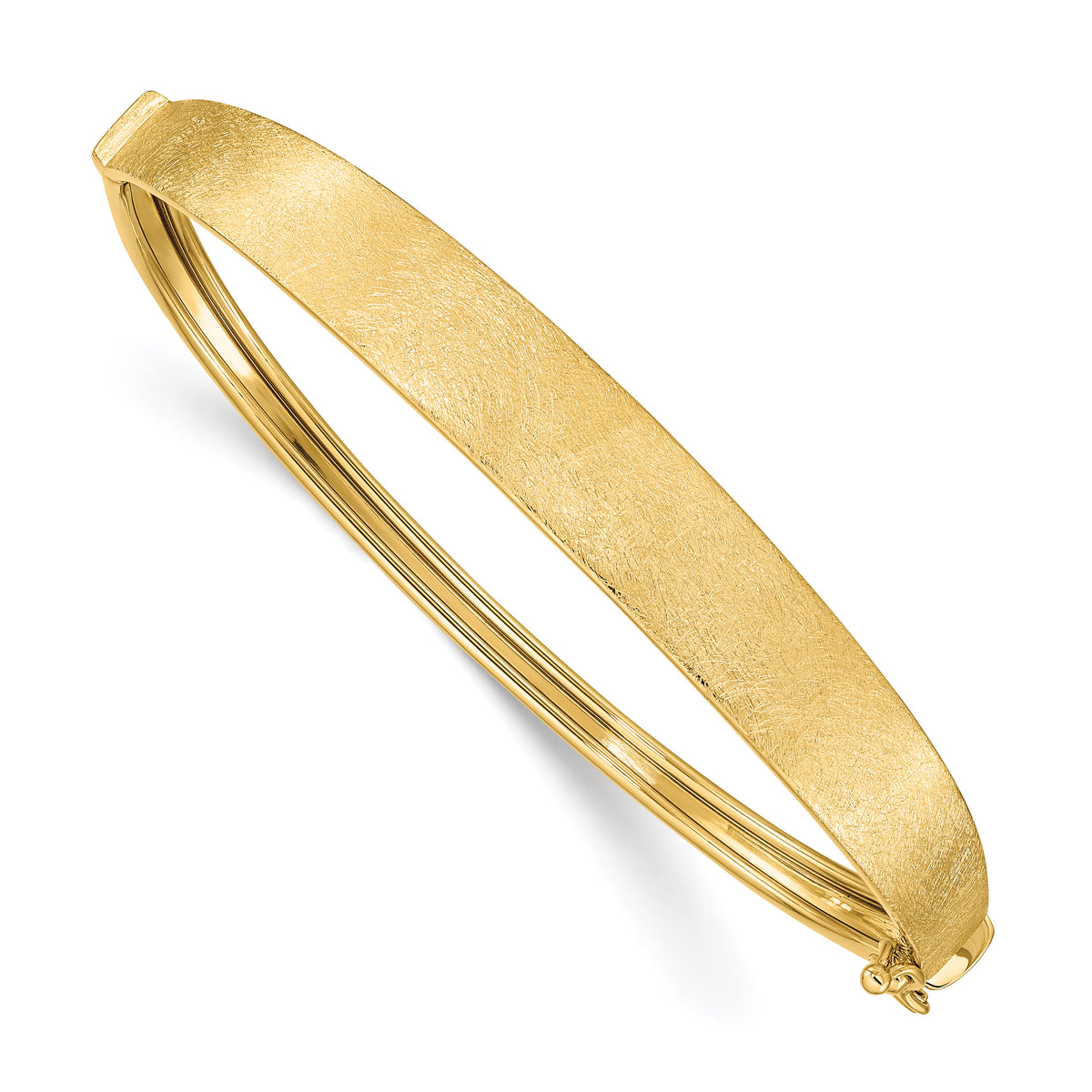 14k Satin Finish Graduated Hinged Bangle-DB673
