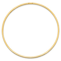 14K Textured Polished Slip-On Bangle-DB682