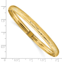 14k Textured Flexible Bangle-DB698