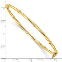 14K Polished Fancy Hinged Bangle-DB706