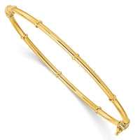 14K Polished Fancy Hinged Bangle-DB706