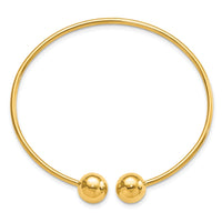 14K Polished Flexible Bangle-DB717