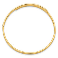 14ky 2/16 Polished Overlap Hinged Bangle-DB718